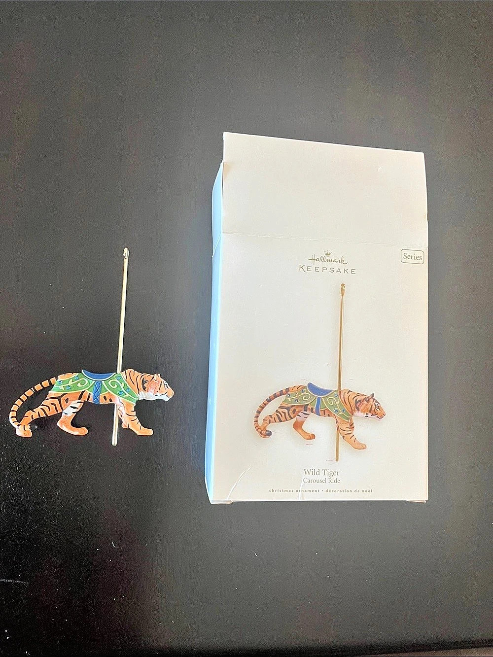 Hallmark Wild Tiger (Carousel Ride #5) ) Christmas Ornament